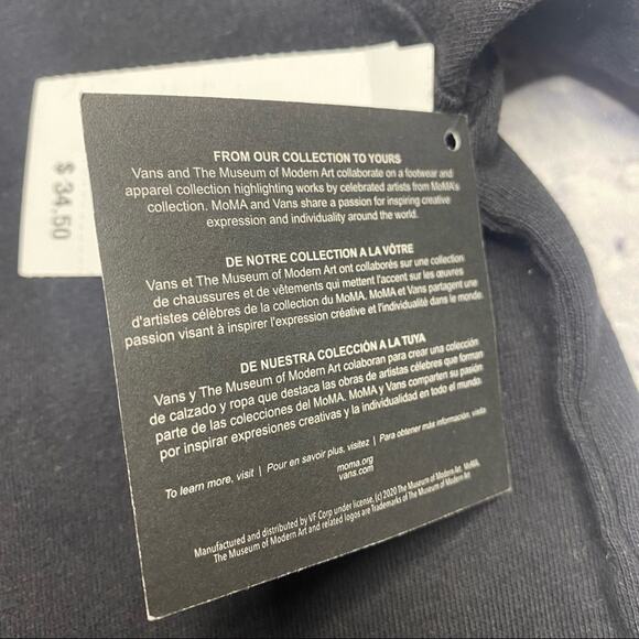 NEW Kandinsky "Vans x Moma" T-shirt in Black - Picture 6 of 8